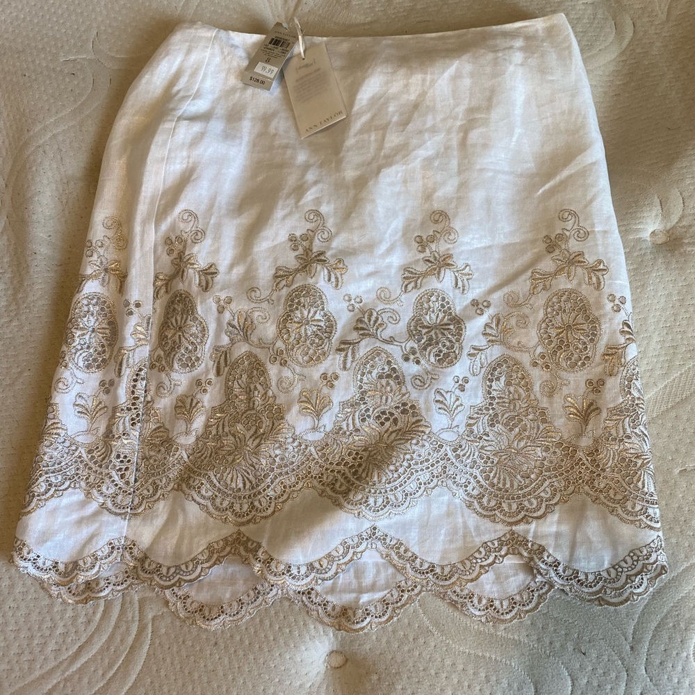 White Ann Taylor Skirt